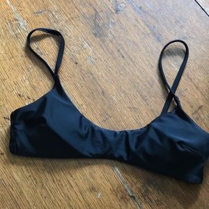 Aerie black bralette bikini top